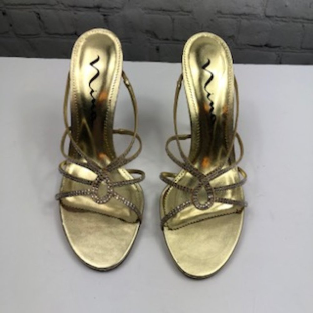 Nina Galica Metallic Pump | Gold